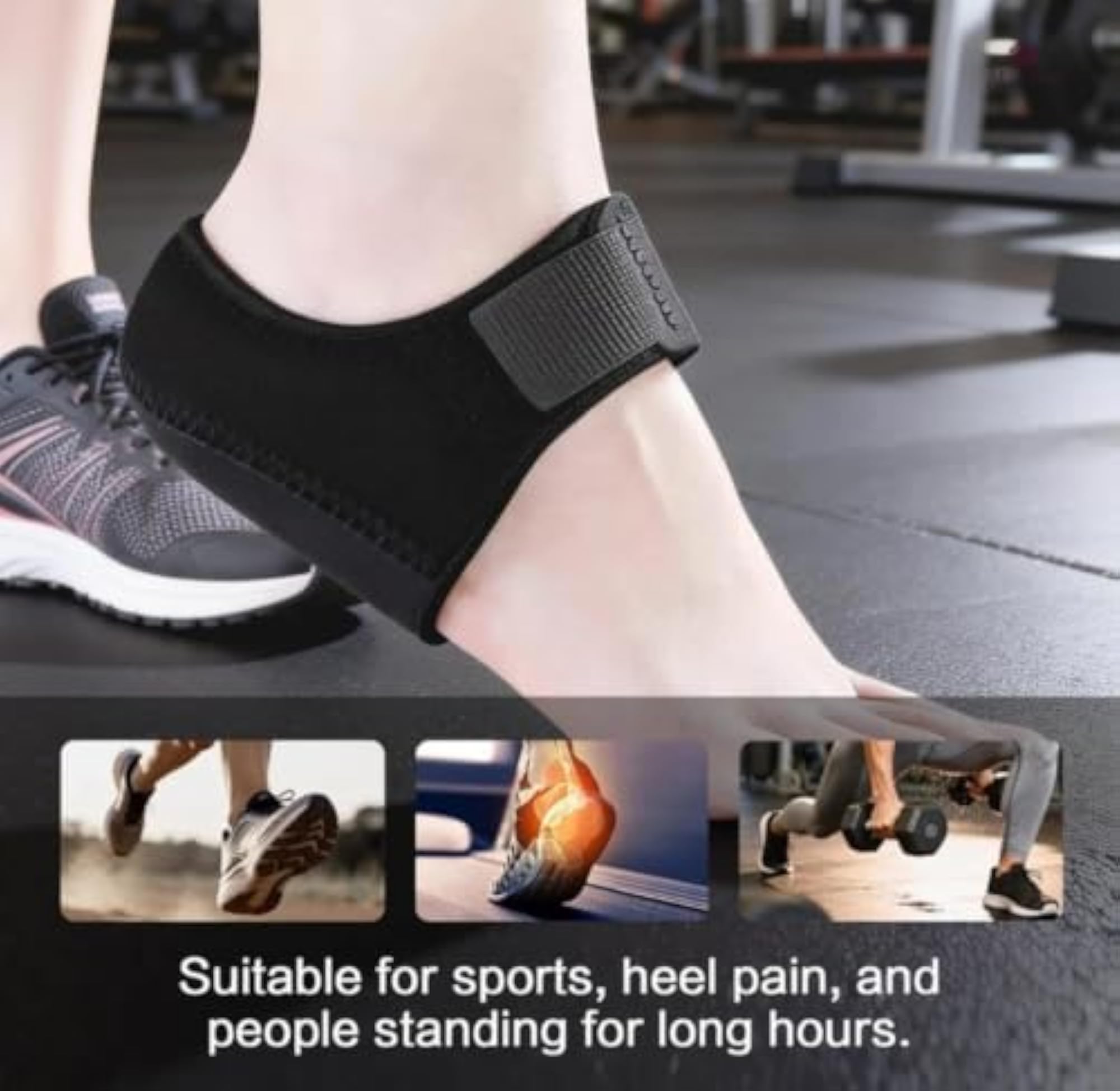 Orthotics Heel Protector for Heel Pain Relief, Gel Heel Pad
